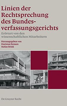 portada Linien der Rechtsprechung des Bundesverfassungsgerichts - Erortert von den Wissenschaftlichen Mitarbeiterinnen und Mitarbeitern. Band 1 (in German)