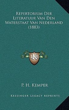 portada Repertorium Der Literatuur Van Den Waterstaat Van Nederland (1883)