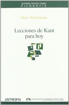 portada Lecciones de Kant Para hoy (in Spanish)