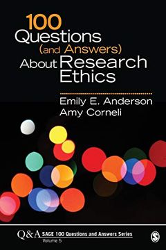 portada 100 Questions (And Answers) About Research Ethics: 5 (Sage 100 Questions and Answers) (in English)