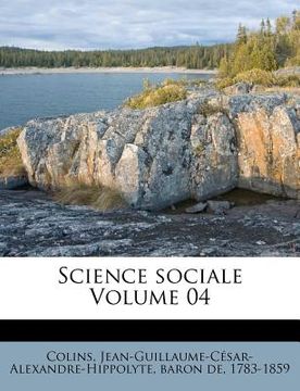 portada Science sociale Volume 04 (en Francés)