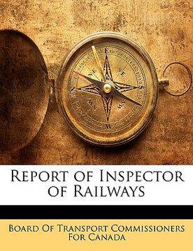 portada report of inspector of railways (in English)