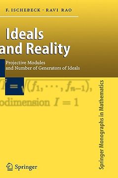 portada ideals and reality: projective modules and number of generators of ideals (en Inglés)