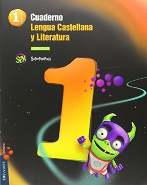 portada Cuaderno 1 De Lengua Castellana Y L. 1º Primaria (cuadrícula) (superpixépolis)