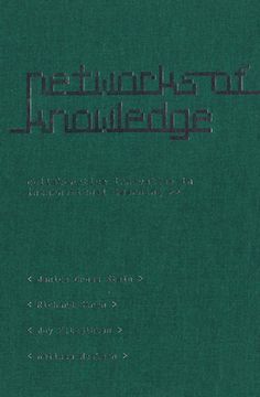 portada networks of knowledge (en Inglés)