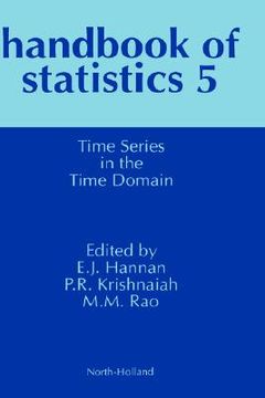 portada handbook of statistics: time series in the time domain vol 5 (en Inglés)