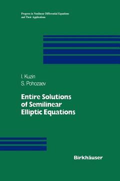 portada entire solutions of semilinear elliptic equations (en Inglés)