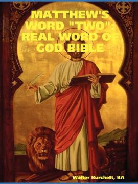 portada matthew's word 'two': real word of god bible (in English)