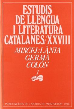 portada Miscel. Lània Germà Colon: Miscel·Lània Germà Colón, 1 (Estudis de Llengua i Literatura Catalanes) (en Catalá)