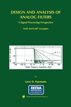 portada Design and Analysis of Analog Filters: A Signal Processing Perspective (en Inglés)