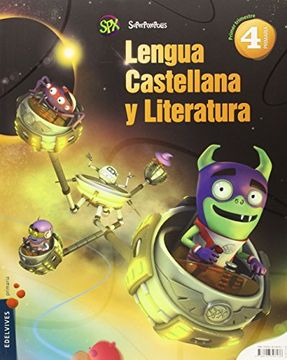 portada Lengua castellana y Literatura 4º Primaria (Tres Trimestres) (Superpixépolis)