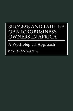 portada success and failure of microbusiness owners in africa: a psychological approach (en Inglés)