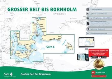 portada Sportbootkarten Satz 4: Großer Belt bis Bornholm (Ausgabe 2024) (en Alemán)