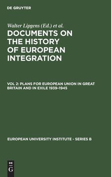 portada Plans for European Union in Great Britain and in Exile 1939-1945 
