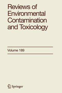 portada reviews of environmental contamination and toxicology 189 (en Inglés)