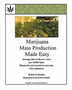 portada marijuana mass production made easy (en Inglés)