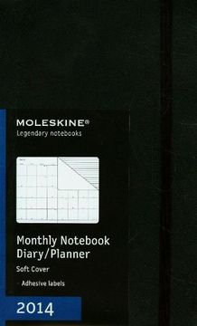 portada Moleskine 2014 Monthly Planner, 12 Month, Large, Black, Soft Cover (5 x 8.25) (Planners & Dats)