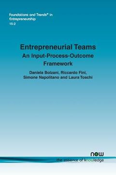 portada Entrepreneurial Teams: An Input-Process-Outcome framework (en Inglés)
