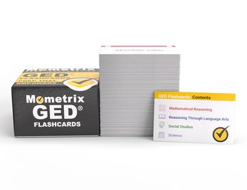 portada GED Test Prep Flash Cards 2023-2024: GED Flashcard Study Guide with Practice Test Questions for All Subjects [Full Color Cards]