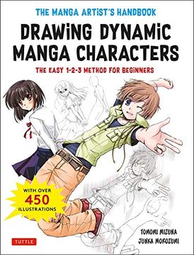 portada The Manga Artist's Handbook: Drawing Dynamic Manga Characters: The Easy 1-2-3 Method for Beginners (in English)