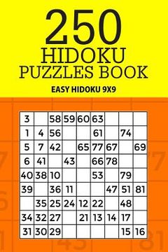 portada 250 Hidoku Puzzle Book: Easy Hidoku 9x9 (en Inglés)