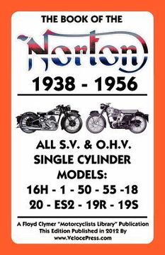 portada book of the norton 1938-1956 all s.v. & o.h.v. single cylinder models