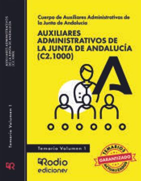 portada Auxiliares Administrativos de la Junta de Andalucía 2023. Temario Volumen 1 (C2. 1000) (in Spanish)