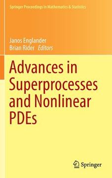 portada advances in superprocesses and nonlinear pdes (en Inglés)