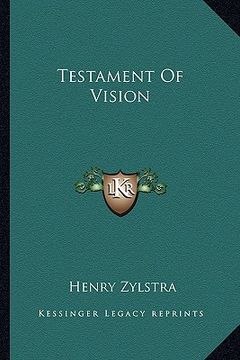 portada testament of vision (en Inglés)