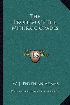 portada the problem of the mithraic grades