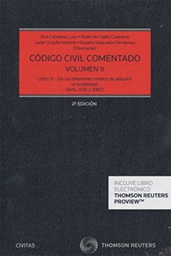 portada Código Civil Comentado Vol. Ii (2ª Ed. ) (Estudios y Comentarios de Legislación) (in Spanish)