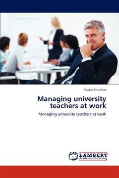 portada managing university teachers at work