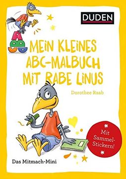 portada Duden Minis (Band 34) - Mein Kleines Abc-Malbuch mit Rabe Linus / ve mit 3 Exemplaren (en Alemán)