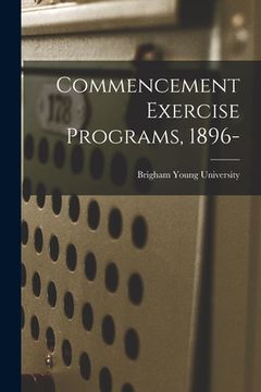 portada Commencement Exercise Programs, 1896- (in English)