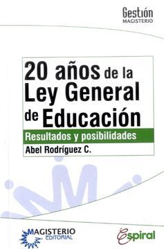 portada 20 AÑOS DE LA LEY GENERAL DE EDUCACION (in Spanish)
