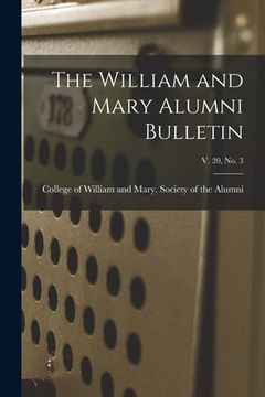 portada The William and Mary Alumni Bulletin; v. 20, no. 3 (en Inglés)