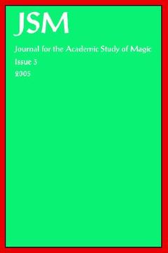 portada journal for the academic study of magic 3 (in English)