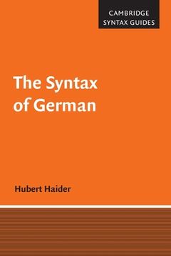 portada The Syntax of German (Cambridge Syntax Guides) (in English)