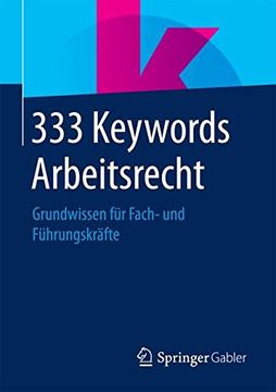 portada 333 Keywords Arbeitsrecht: Grundwissen für Fach- und Führungskräfte