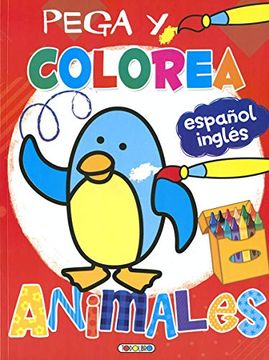 portada Pega y Colorea Animales (in Spanish)