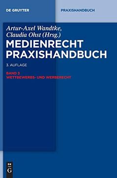portada Wettbewerbs- und Werberecht (en Alemán)