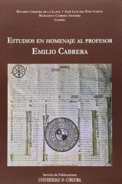 portada Estudios En Homenaje Al Profesor Emilio Cabrera (in Spanish)