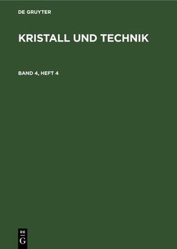 portada Kristall und Technik. Band 4, Heft 4 (in German)