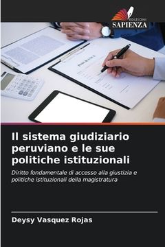 portada Il sistema giudiziario peruviano e le sue politiche istituzionali (en Italiano)