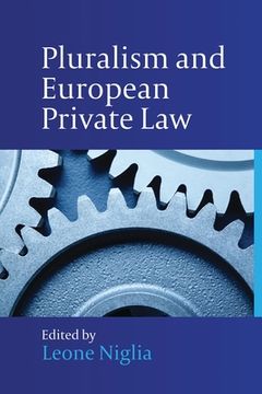 portada pluralism and european private law (en Inglés)
