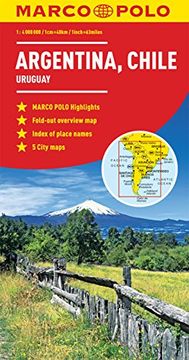 portada Argentina, Chile Marco Polo map (Uruguay) (Marco Polo Guide) 