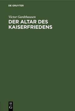 portada Der Altar des Kaiserfriedens (en Alemán)