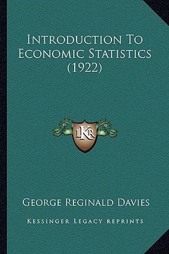 portada introduction to economic statistics (1922) (en Inglés)