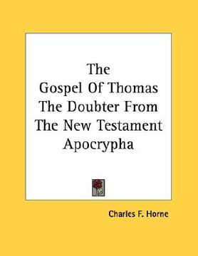portada the gospel of thomas the doubter from the new testament apocrypha