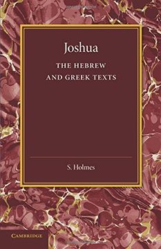portada Joshua: The Hebrew and Greek Texts (en Inglés)